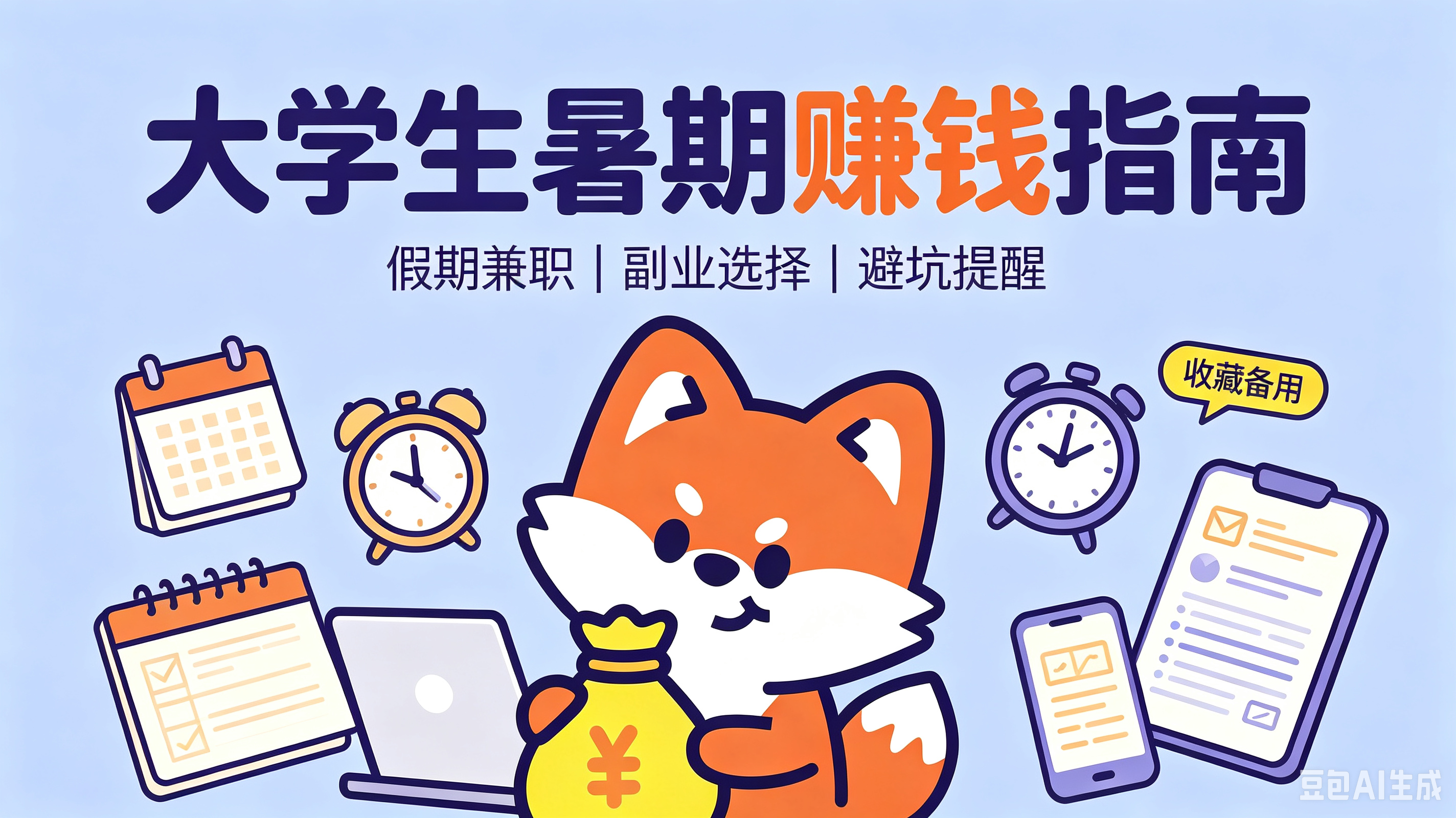 大学生暑期赚钱！学生兼职有哪些？