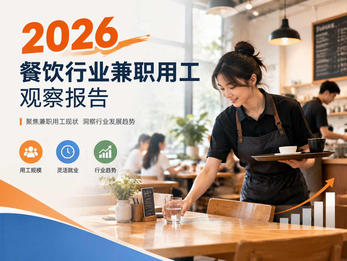 2026年餐饮行业兼职用工观察报告:岗位细分、排班结构、收入水平与求职安全